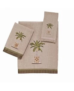 Avanti Banana Palm Embroidered Hand Towel