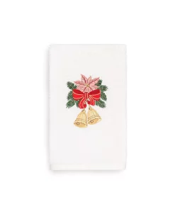 Linum Home Christmas Bells 100% Turkish Cotton Hand Towel -Avanti Linens Shop 10743921 fpx