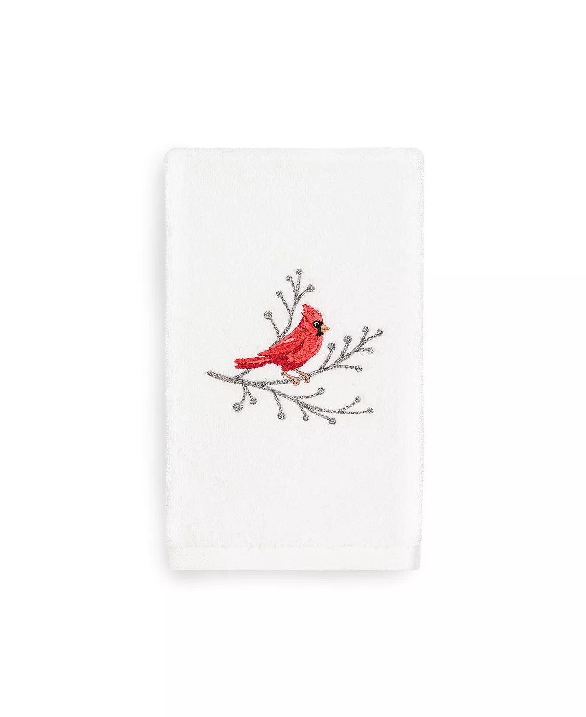 Linum Home Christmas Cardinal 100% Turkish Cotton Hand Towel 5 Linum Home Christmas Cardinal 100% Turkish Cotton Hand Towel - Image 3