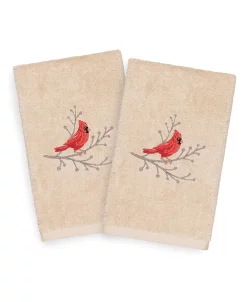 Linum Home Christmas Cardinal 100% Turkish Cotton 2-Pc. Hand Towel Set 9 Linum Home Christmas Cardinal 100% Turkish Cotton 2-Pc. Hand Towel Set -Avanti Linens Shop 10743943 fpx