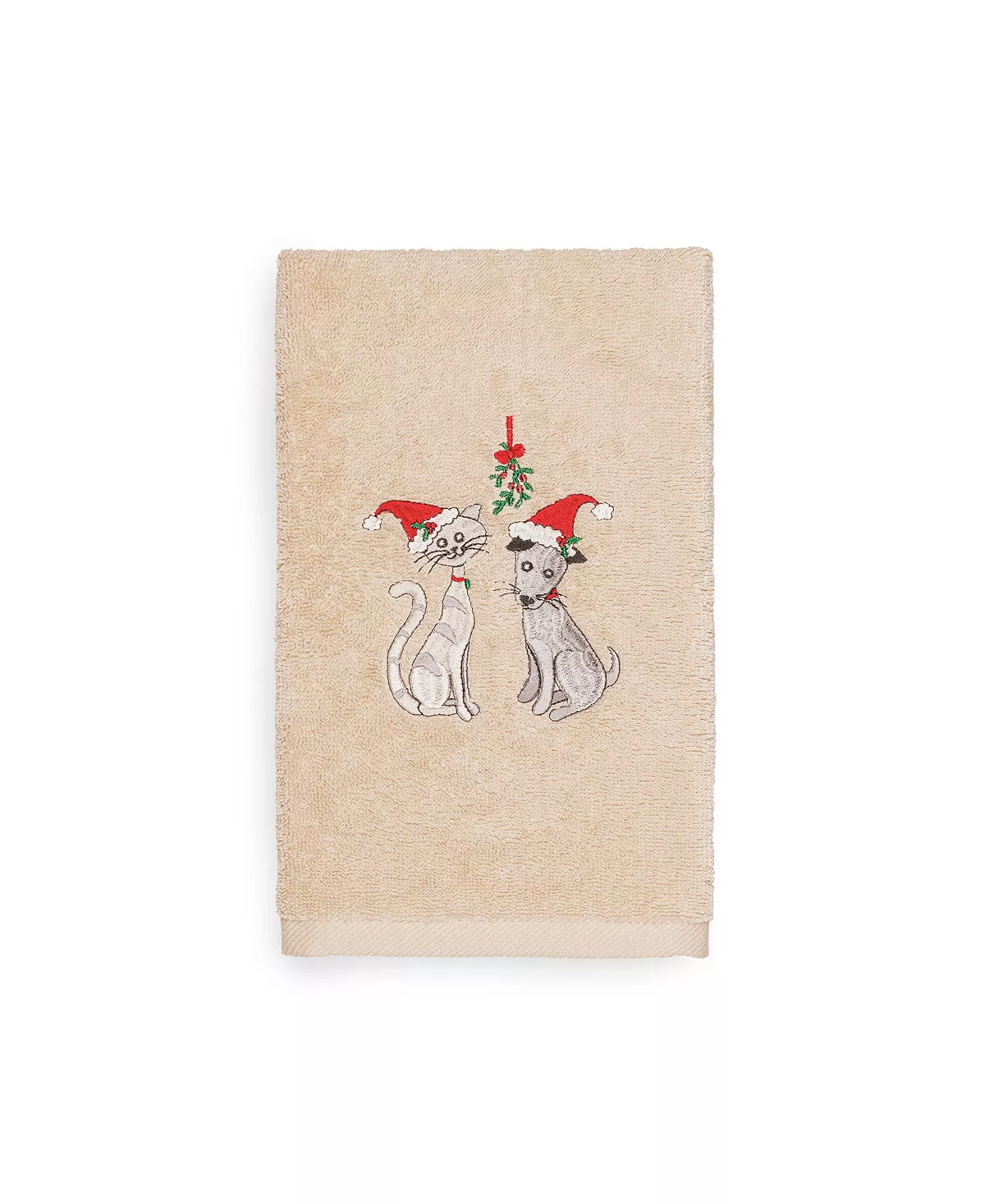 Linum Home Christmas Cute Couple 100% Turkish Cotton Hand Towel 7 Linum Home Christmas Cute Couple 100% Turkish Cotton Hand Towel - Image 5