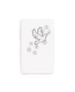 Linum Home Christmas Dove 100% Turkish Cotton Hand Towel -Avanti Linens Shop 10743961 fpx