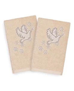 Linum Home Christmas Dove 100% Turkish Cotton 2-Pc. Hand Towel Set 9 Linum Home Christmas Dove 100% Turkish Cotton 2-Pc. Hand Towel Set -Avanti Linens Shop 10743967 fpx