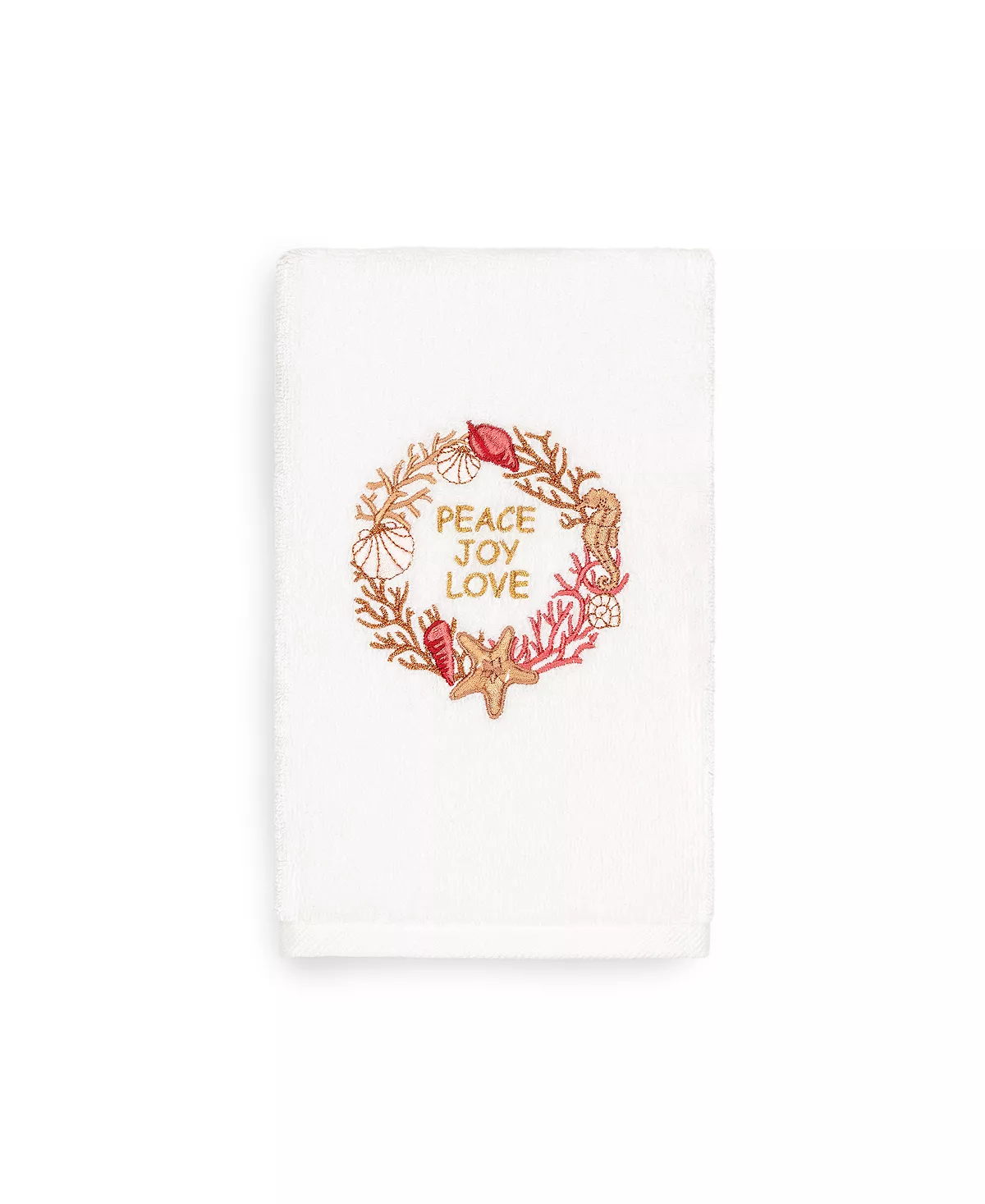 Linum Home Christmas Peace 100% Turkish Cotton Hand Towel 5 Linum Home Christmas Peace 100% Turkish Cotton Hand Towel - Image 3