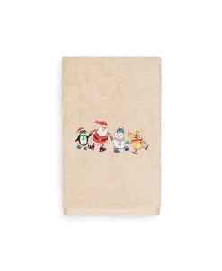 Linum Home Christmas Skating Party 100% Turkish Cotton Hand Towel -Avanti Linens Shop 10744003 fpx