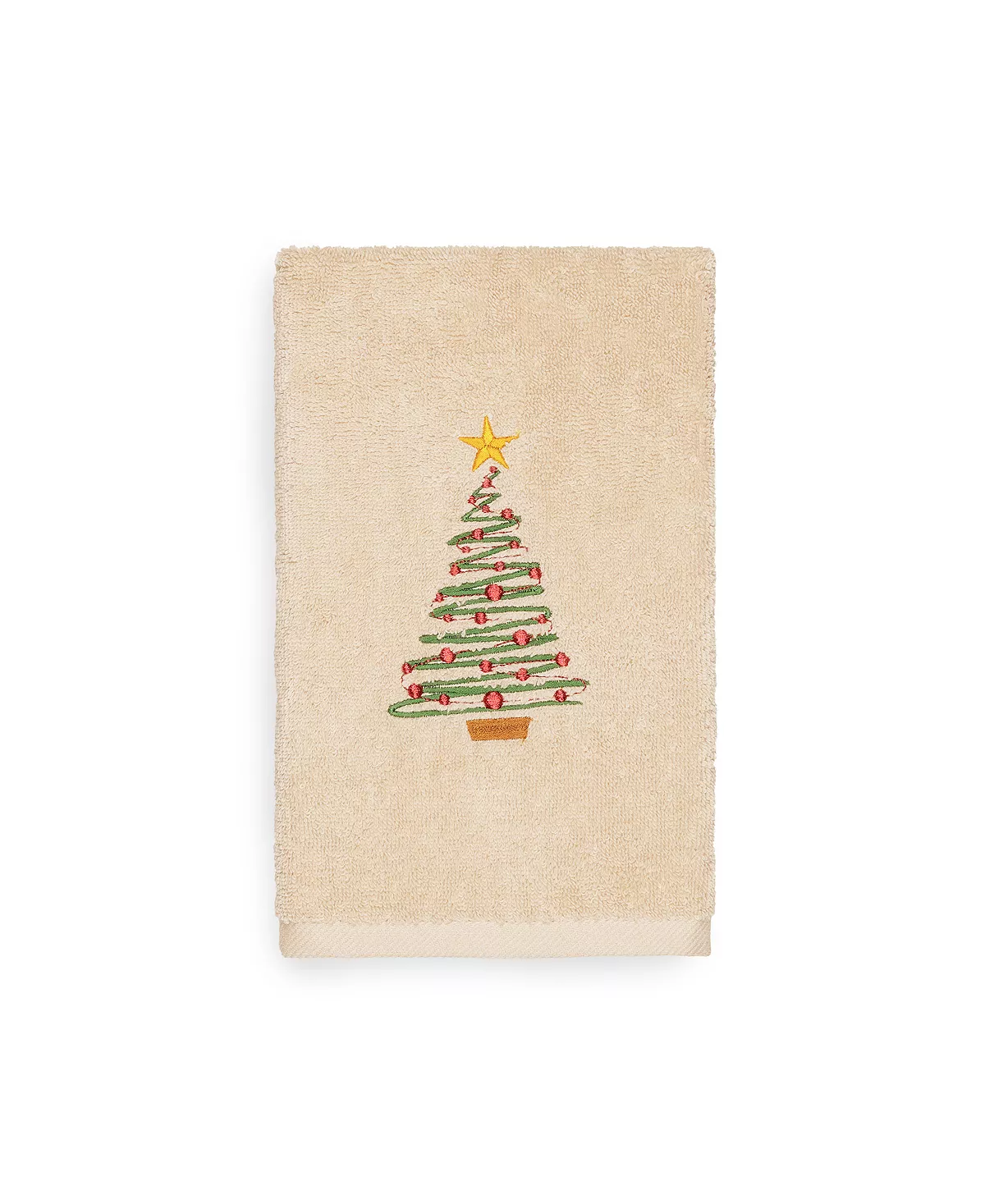 Linum Home Christmas Tree 100% Turkish Cotton Hand Towel 7 Linum Home Christmas Tree 100% Turkish Cotton Hand Towel - Image 5