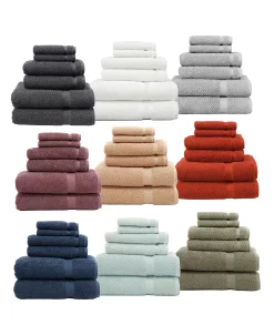 Linum Home Rringbone 6-Pc. Towel Set 6 Linum Home Rringbone 6-Pc. Towel Set -Avanti Linens Shop 10753639 fpx