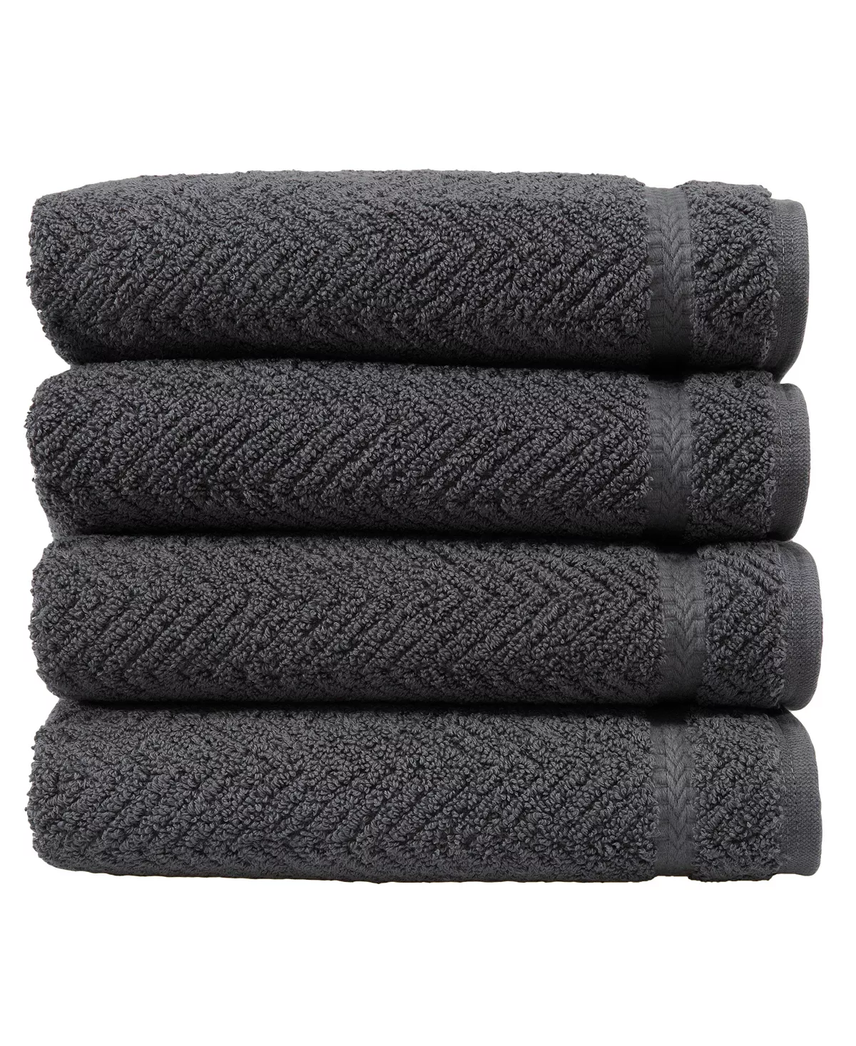 Linum Home Rringbone 4-Pc. Hand Towel Set 3 Linum Home Rringbone 4-Pc. Hand Towel Set