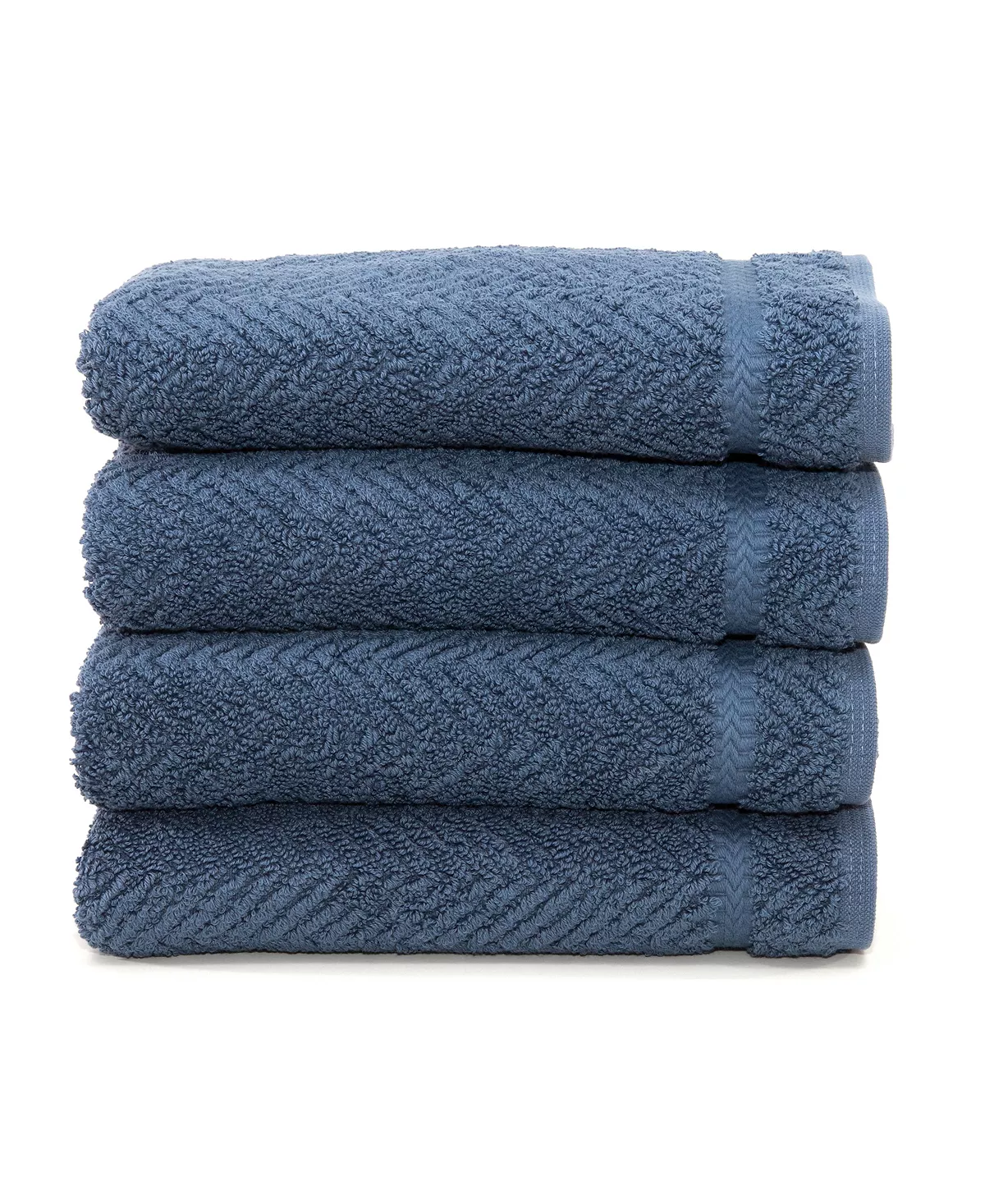 Linum Home Rringbone 4-Pc. Hand Towel Set 6 Linum Home Rringbone 4-Pc. Hand Towel Set - Image 4