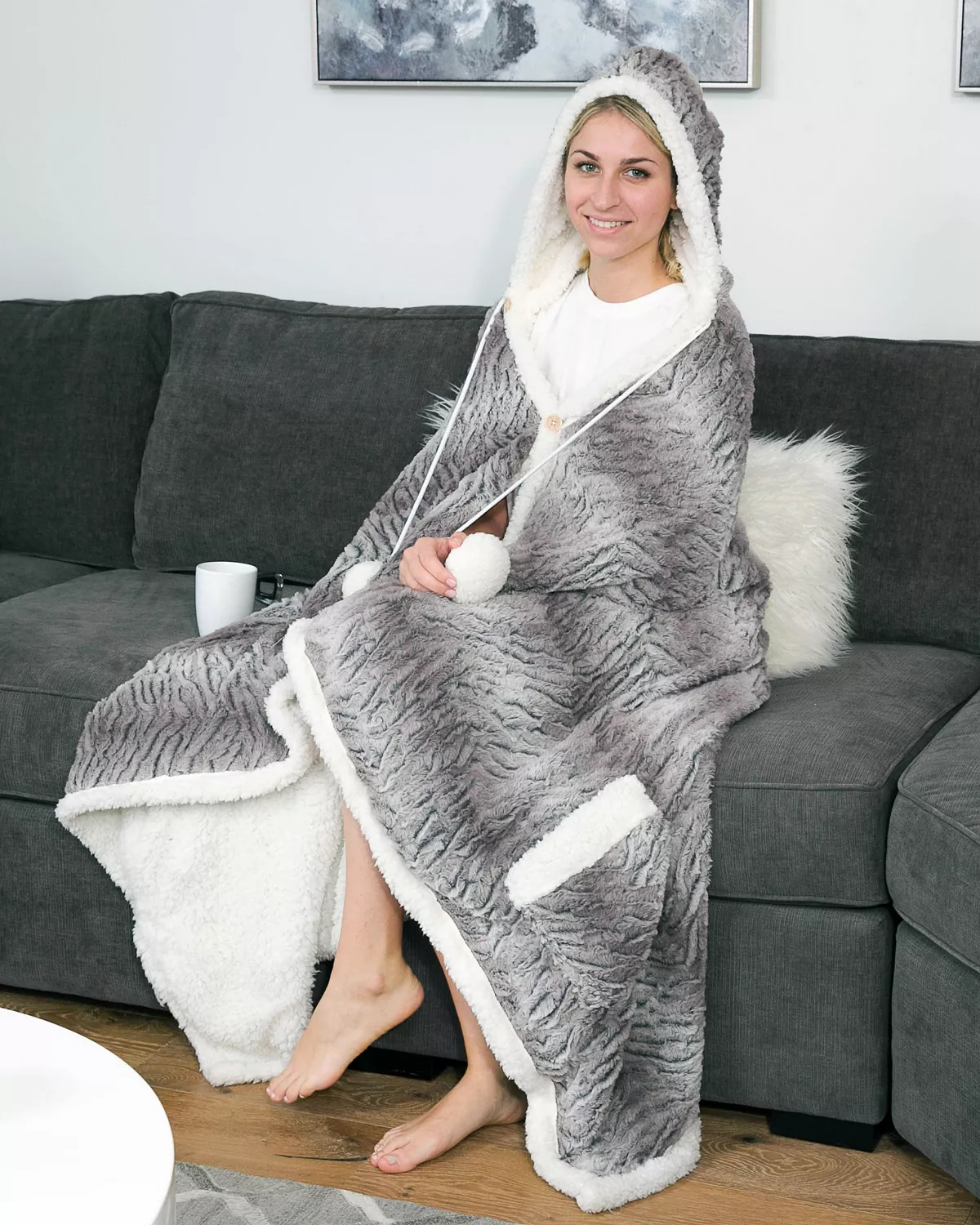 Chic Home Meirav 51x71 Hooded Snuggle 4 Chic Home Meirav 51x71 Hooded Snuggle - Image 2