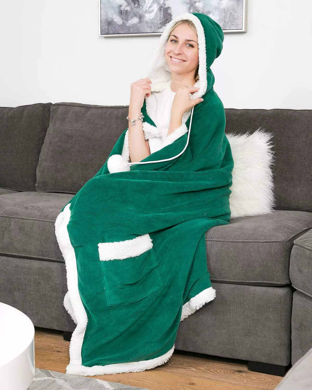 Chic Home Nava 51x71 Hooded Snuggle 4 Chic Home Nava 51x71 Hooded Snuggle - Image 2