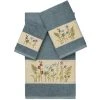 Linum Home Serenity 3-Pc. Embellished Towel Set