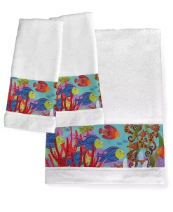 Laural Home Fish In The Hood Bath Towel