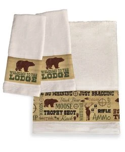 Laural Home Welcome To The Lodge Bath Towel