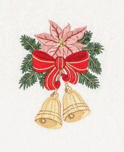 Linum Home Christmas Bells 100% Turkish Cotton 2-Pc. Hand Towel Set -Avanti Linens Shop 11010399 fpx 1