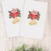 Linum Home Christmas Bells 100% Turkish Cotton 2-Pc. Hand Towel Set -Avanti Linens Shop 11010403 fpx