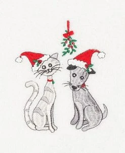 Linum Home Christmas Cute Couple 100% Turkish Cotton Hand Towel 8 Linum Home Christmas Cute Couple 100% Turkish Cotton Hand Towel -Avanti Linens Shop 11010417 fpx