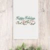 Linum Home Christmas Happy Holidays 100% Turkish Cotton Hand Towels -Avanti Linens Shop 11010436 fpx 1