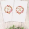 Linum Home Christmas Peace 100% Turkish Cotton 2-Pc. Hand Towel Set -Avanti Linens Shop 11010451 fpx