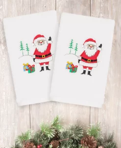 Linum Home Christmas Santa Waving 100% Turkish Cotton Hand Towels 7 Linum Home Christmas Santa Waving 100% Turkish Cotton Hand Towels -Avanti Linens Shop 11010457 fpx