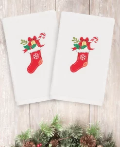Linum Home Christmas Stocking 100% Turkish Cotton Hand Towels -Avanti Linens Shop 11010487 fpx