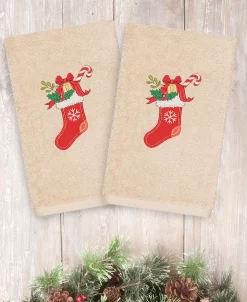 Linum Home Christmas Stocking 100% Turkish Cotton Hand Towels -Avanti Linens Shop 11010488 fpx