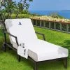 Linum Home Personalized 100% Turkish Cotton Chaise Lounge Cover With Side Pockets -Avanti Linens Shop 11304189 fpx