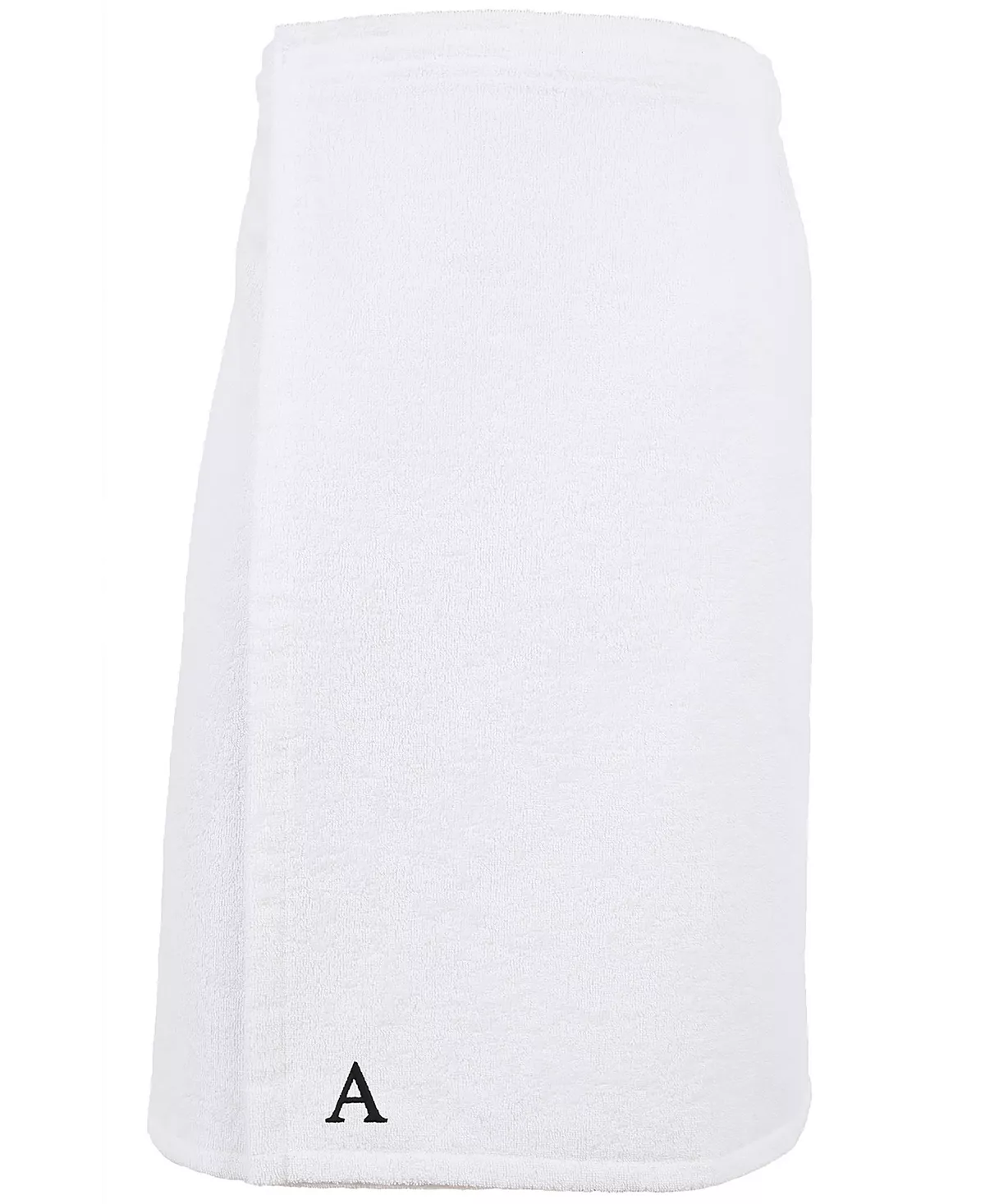 Linum Home 100% Turkish Cotton Terry Personalized Women's Bath Wrap - White 5 Linum Home 100% Turkish Cotton Terry Personalized Women's Bath Wrap - White - Image 3