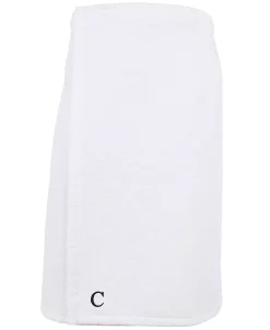 Linum Home 100% Turkish Cotton Terry Personalized Women's Bath Wrap - White 34 Linum Home 100% Turkish Cotton Terry Personalized Women's Bath Wrap - White -Avanti Linens Shop 11336826 fpx
