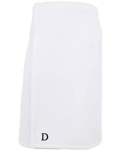 Linum Home 100% Turkish Cotton Terry Personalized Women's Bath Wrap - White 35 Linum Home 100% Turkish Cotton Terry Personalized Women's Bath Wrap - White -Avanti Linens Shop 11336828 fpx