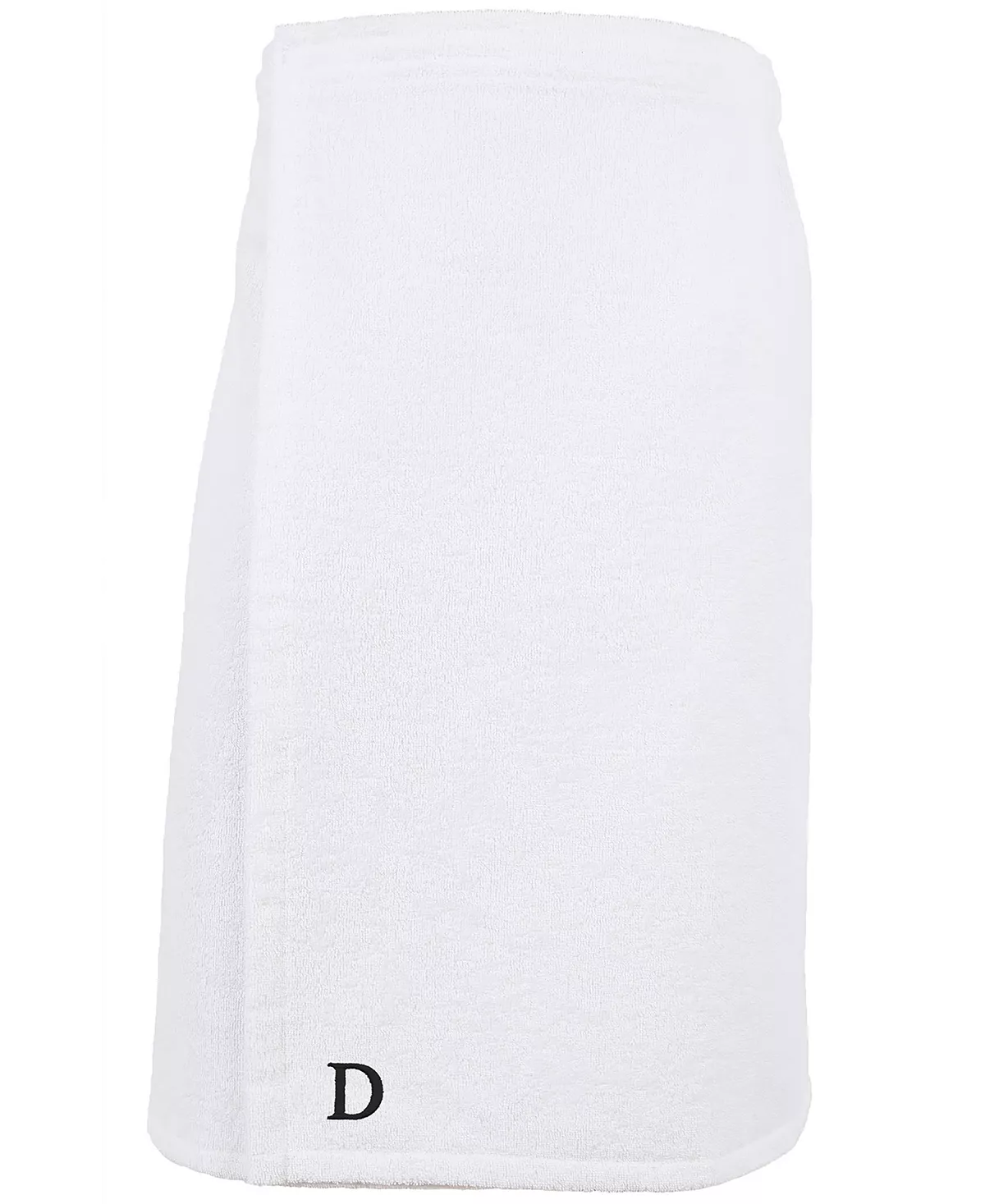 Linum Home 100% Turkish Cotton Terry Personalized Women's Bath Wrap - White 8 Linum Home 100% Turkish Cotton Terry Personalized Women's Bath Wrap - White - Image 6