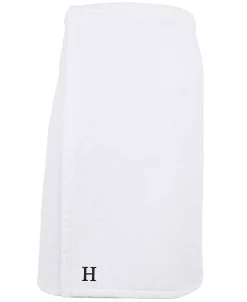 Linum Home 100% Turkish Cotton Terry Personalized Women's Bath Wrap - White 39 Linum Home 100% Turkish Cotton Terry Personalized Women's Bath Wrap - White -Avanti Linens Shop 11336836 fpx