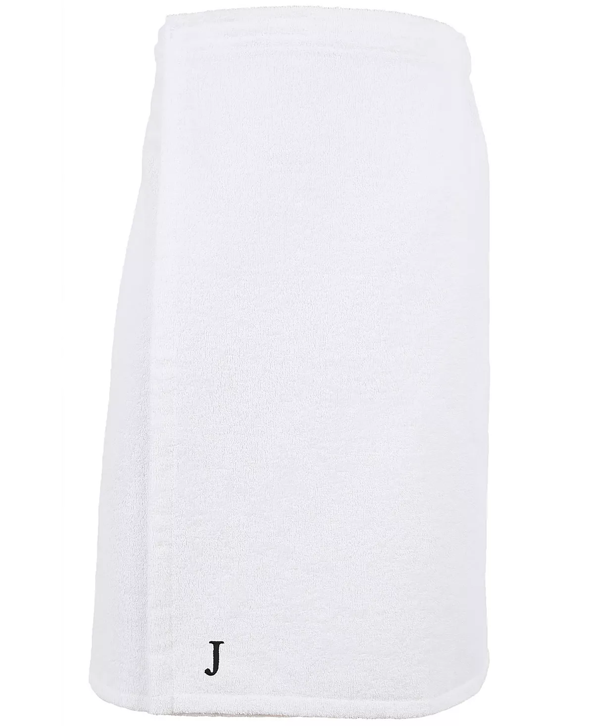 Linum Home 100% Turkish Cotton Terry Personalized Women's Bath Wrap - White 14 Linum Home 100% Turkish Cotton Terry Personalized Women's Bath Wrap - White - Image 12