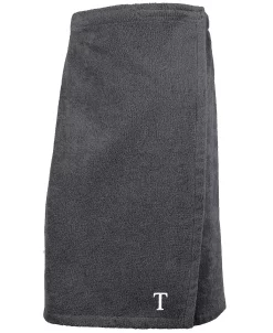Linum Home 100% Turkish Cotton Terry Personalized Women's Bath Wrap - Dark Grey 51 Linum Home 100% Turkish Cotton Terry Personalized Women's Bath Wrap - Dark Grey -Avanti Linens Shop 11337021 fpx