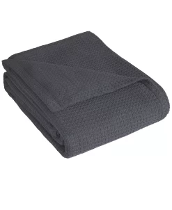 Elite Home Grand Hotel Waffle Knit Cotton King Blanket -Avanti Linens Shop 11940466 fpx