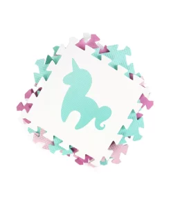 Tadpoles 16 Piece Foam Play Mat Set, Unicorn And Rainbows -Avanti Linens Shop 12325504 fpx