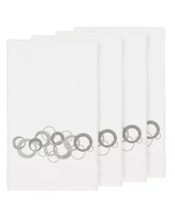 Linum Home Turkish Cotton Annabelle 4-Pc. Embellished Bath Towel Set
