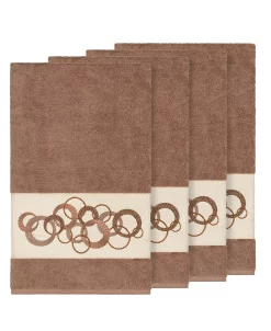 Linum Home Turkish Cotton Annabelle 4-Pc. Embellished Bath Towel Set 12 Linum Home Turkish Cotton Annabelle 4-Pc. Embellished Bath Towel Set -Avanti Linens Shop 12721197 fpx
