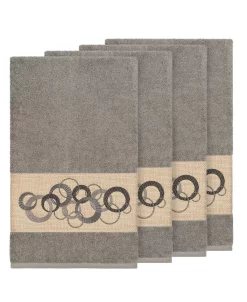 Linum Home Turkish Cotton Annabelle 4-Pc. Embellished Bath Towel Set 11 Linum Home Turkish Cotton Annabelle 4-Pc. Embellished Bath Towel Set -Avanti Linens Shop 12721205 fpx
