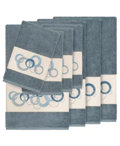 Linum Home Turkish Cotton Annabelle 8-Pc. Embellished Towel Set -Avanti Linens Shop 12721212 fpx