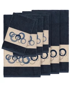 Linum Home Turkish Cotton Annabelle 8-Pc. Embellished Towel Set -Avanti Linens Shop 12721214 fpx
