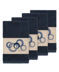 Linum Home Turkish Cotton Annabelle 4-Pc. Embellished Hand Towel Set 11 Linum Home Turkish Cotton Annabelle 4-Pc. Embellished Hand Towel Set -Avanti Linens Shop 12721227 fpx