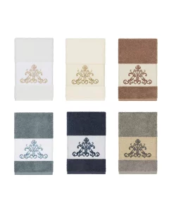 Linum Home Turkish Cotton Scarlet Embellished Hand Towel -Avanti Linens Shop 12721750 fpx