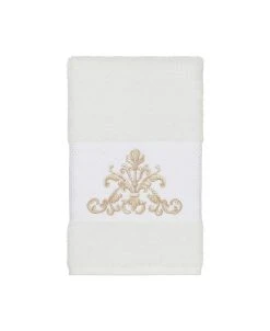 Linum Home Turkish Cotton Scarlet Embellished Hand Towel