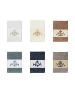 Linum Home Turkish Cotton Scarlet Embellished Washcloth -Avanti Linens Shop 12721769 fpx