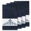 Linum Home Turkish Cotton Scarlet 4-Pc. Embellished Bath Towel Set 2 Linum Home Turkish Cotton Scarlet 4-Pc. Embellished Bath Towel Set -Avanti Linens Shop 12721810 fpx