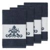 Linum Home Turkish Cotton Scarlet 4-Pc. Embellished Hand Towel Set 2 Linum Home Turkish Cotton Scarlet 4-Pc. Embellished Hand Towel Set -Avanti Linens Shop 12721836 fpx
