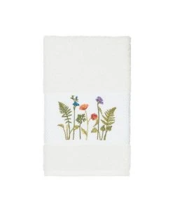 Linum Home Turkish Cotton Serenity Embellished Hand Towel