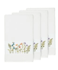 Linum Home Turkish Cotton Serenity 4-Pc. Embellished Bath Towel Set