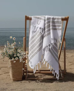 Linum Home Personalized Herringbone Pestemal Beach Towel 56 Linum Home Personalized Herringbone Pestemal Beach Towel -Avanti Linens Shop 12776817 fpx